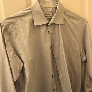 Calvin Klein gray dress shirt